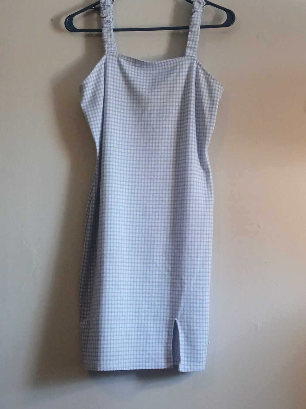 Rue 21 Sleeveless Light Blue Check Sundress - Classic Summer Style Size Large